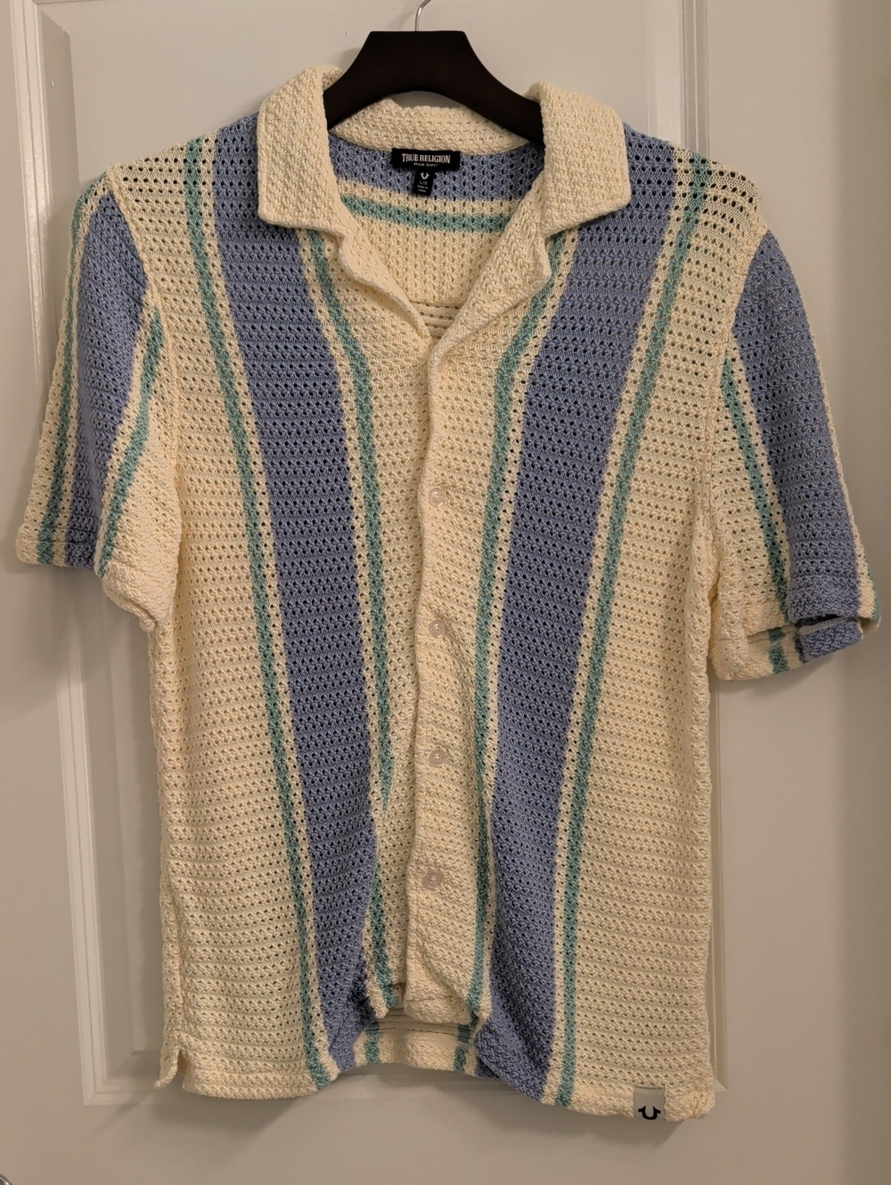 True Religion World Tour Knit Striped Shirt